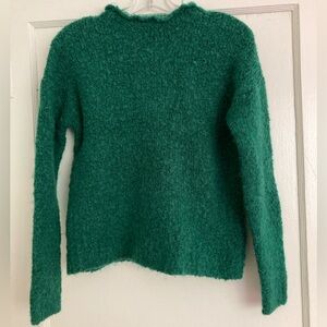 J. Crew Green Cowl Neck Sweater Soft Knit XS